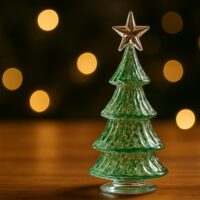 glass christmas tree